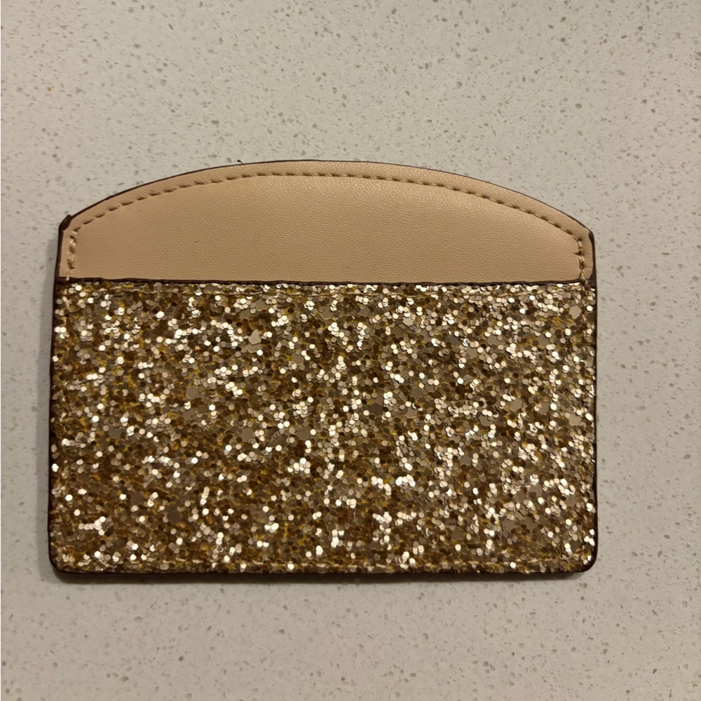 a new day Gold Sparkle Card Holder
